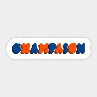 Champaign Sticker